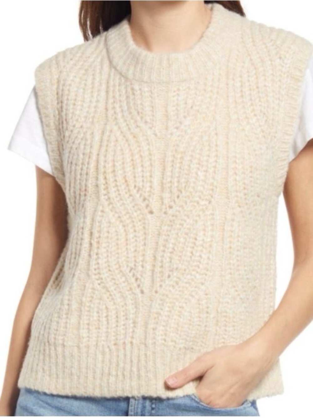 Madewell Pointelle Knowe Sweater Vest